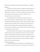 PROPUESTA DE UN MODELO DE GESTIÓN DE INVENTARIO PARA LA EMPRESA