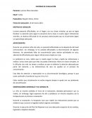 INFORME DE EVALUACION