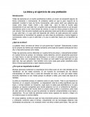 La ética y el ejercicio de la profesión