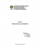 INTRODUCCIÓN AL MANTENIMIENTO INDUSTRIAL