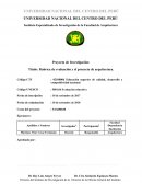 Rubrica de evaluación y el proyecto de arquitectura