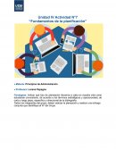 FUNDAMENTOS DE LA PLANIFICACIÓN