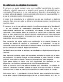 Sistema de los objetos, conclusión