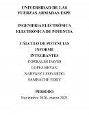 ELECTRÓNICA DE POTENCIA CÁLCULO DE POTENCIAS