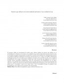 Factores que influyen en la morosidad de préstamos: Caso ciudad de Loja