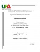 Ingeniería en Sistemas Computacionales “Portafolio de Evidencia”