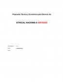 Propuesta Técnica y Económica para Servicio de: ETHICAL HACKING A ENTIDAD