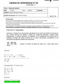UNIDAD DE APRENDIZAJE Matemática Aplicada