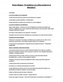 Tercer bloque: “El realismo y la crítica social en el Matadero“