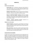 GUERRA CIVIL Causes