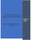 El acoso sexual a la mujer