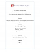 Importancia del control de calidad en el proceso de la producción de cementos en la empresa Pacasmayo en el Perú, 2020