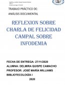 REFLEXION SOBRE CHARLA DE FELICIDAD CAMPAL SOBRE INFODEMIA