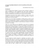 ¿Es capaz el paradigma domínate de resolver los problemas del desarrollo mundial?