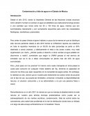 Contaminación y falta de agua en el Estado de México