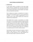 PLAN DE TRABAJO DE UN CALENTADOR SOLAR