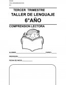 TALLER DE LENGUAJE 6°AÑO COMPRENSION LECTORA