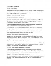 CUESTIONARIO “CONTRATOS”. Página 1