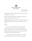Independencia del auditor en el Código Internacional de Ética para Profesionales de la Contabilidad y en la Ley 43 de 1990