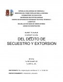 Metamorfosis del delito de secuestro y extorsion