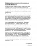 Reflexión sobre: V Encuentro Internacional de Grupos Multifamiliares