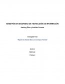 Reporte de Hackeo Ético y de Cómputo Forense