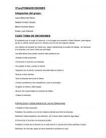 CASO TOMA DE DECISIONES. Página 1