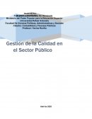 Calidad en el servicio público
