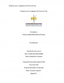 Propuesta para la asignatura de proyecto de vida