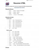 Lenguaje HTML, CODIGOS Y ETIQUETAS