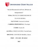 PROYECTO EMPRENDEDOR DE PLAN DE MEJORA