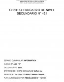 ESPACIO CURRICULAR: INFORMÁTICA