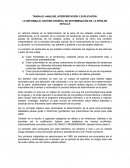 TRABAJO: ANÁLISIS, INTERPRETACIÓN Y EXPLICACIÓN