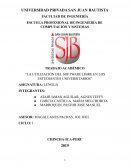 TRABAJO ACADÉMICO “LA UTILIZACIÓN DEL SOFTWARE LIBRE EN LOS ESTUDIANTES UNIVERSITARIOS”