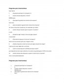 Preguntas para inversionistas