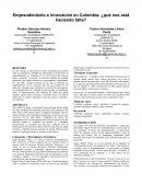 Emprendimiento e innovación en Colombia: ¿qué nos está haciendo falta?