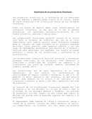 Importancia de las proyecciones financieras