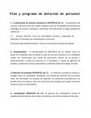 Programa dotacion de personal