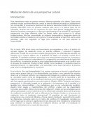 Mediación dentro de una perspectiva cultural