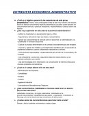 ENTREVISTA ECONOMICO-ADMINISTRATIVO