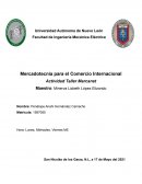 Mercadotecnia para el Comercio Internacional. Actividad Taller Marcanet