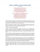 Iniciar un analisis ¿cuál es el primer paso?