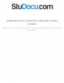 JURISPRUDENCIA DEL TRIBUNAL DE JUSTICIA DE LA UNIÓN EUROPEA