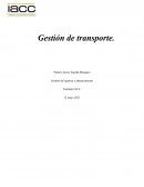 Gestión de transporte. Gestión de logística y abastecimiento