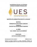Concepto de recursos humanos