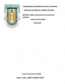 Medios alternativos de solución de conflictos