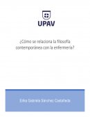 Cómo se relaciona la enfermería con la filosofía contemporánea