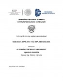 Informe técnico de residencia profesional . NOM-036-1-STPS-2018 Y SU IMPLEMENTACIÓN.