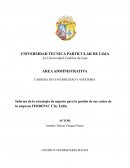 Informe de la estrategia de negocio para la gestión de sus costos de la empresa