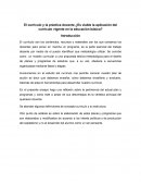 El currículo y la práctica docente ¿Es viable la aplicación del currículo vigente en la educación básica?